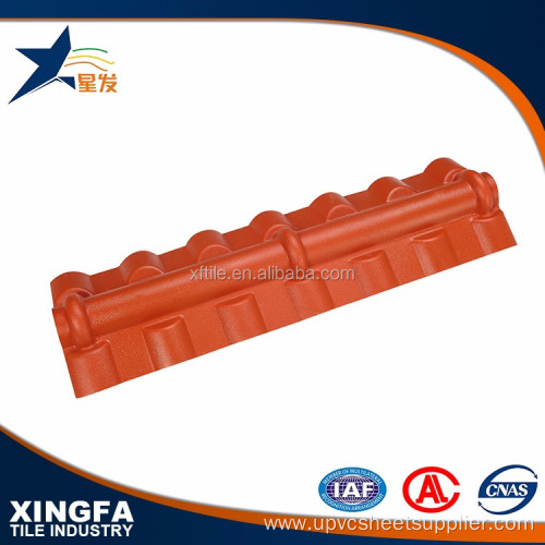Anti-UV PVC ASA Plastic Tilted Roof Ridge Tile